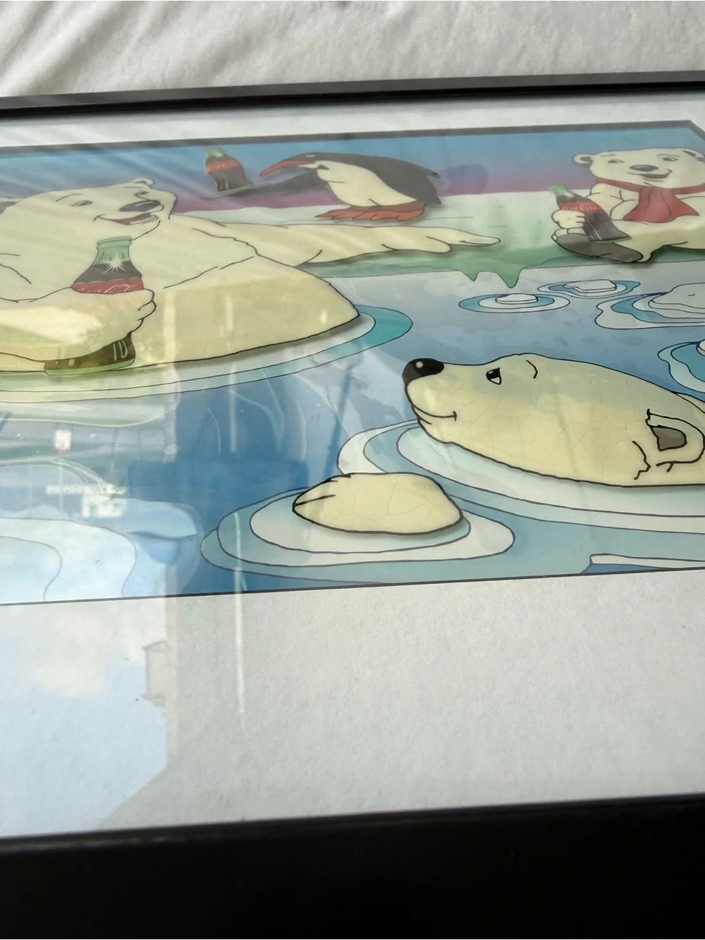 Vintage coca-cola “Your Coke Sir” cel 1998 animation cell style